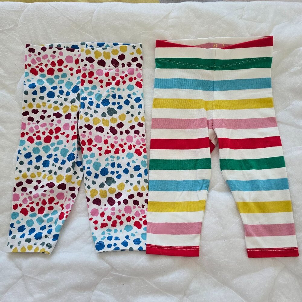 4-5Y Mini Boden Rainbow Cropped leggings BUNDLE